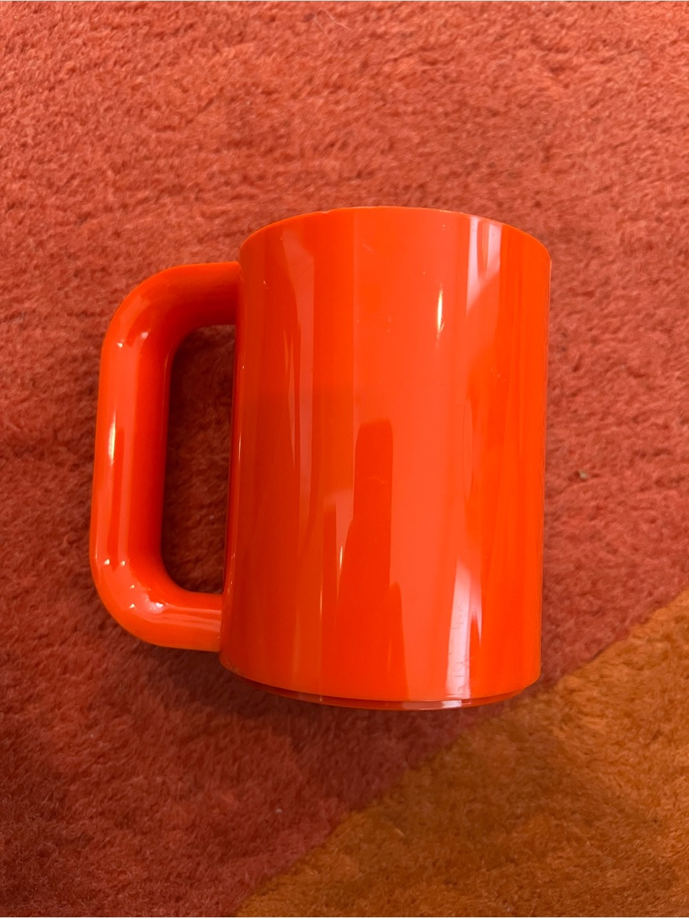 Heller Maxmug Massimo Vignelli Italy 1 Mug Cups MCM Orange Vintage 4 1/8" Tall